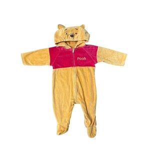 Disney‎ Winnie The Pooh Infant Costume One Piece Sleeper Outfit Size 3-6 Months